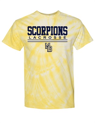 NB Lacrosse Gold Tie Dye Cotton T-shirt - Orders due Monday, April 10, 2023